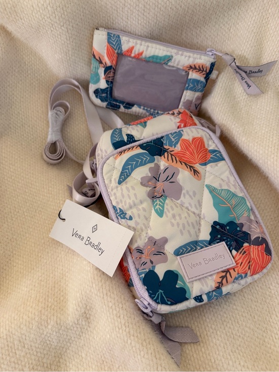 Vera Bradley Handbags - Vera Bradley Floral Quilted Crossbody/Matching Mini Wallet- Tropical Floral